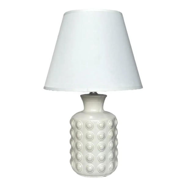 Lampara De Velador Lampara De Mesa Ceramica Diseño Pop blanco