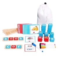 Bothyi - Juego De Ortografía De Palabras De Madera Juego De Letras A Juego Para Niños De 3 4 5 Años