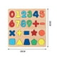 thumbnail image 2 of Puzzle Encaje De Madera Letras Abecedario Numeros Didactico, 2 of 3