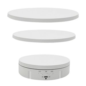 Bothyi - Soporte Giratorio Para Exhibición De Productos, Soporte Para Reloj De Joyería Silencioso Para Joyería, Blanco