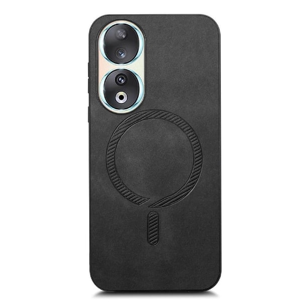 Magnetic Slim Case for Honor 90 5G with Camera Guard & Anti-Scratch Back Black