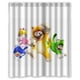 thumbnail image 1 of Cortina de ducha Super Mario, juego de cortina de baño con ganchos, tamaño 60 x 72 pulgadas, 1 of 3