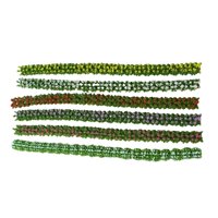 Magideal - 6 Uds Diy Miniatura Coloridas Tiras Racimo Para Tren Paisaje Ferrocarril Paisaje Diseño De Arena Modelo Miniatura Bases Y Dioramas 1 Cm De Ancho