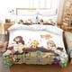 thumbnail image 2 of Cute Inoue Toro Bedding Set Single Twin Full Queen King Size Bed Set Adult Kid Bedroom Duvet cover Sets 3D Anime Bed Sheet Set, 2 of 5