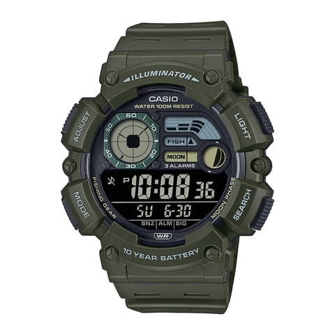 Reloj Hombre Casio Ws-1500H-3Bvdf Verde 54,5×50,1×16,8Mm