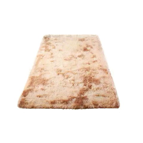 Importclick - Bajada Cama Peluda Alfombra Café 160X60 Cm