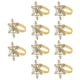 thumbnail image 3 of 10 Uds Anillos Para Servilletas Navidad Boda Catering Recepción Servilleta Soporte Con Hebilla Dorado, 3 of 5