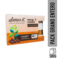 Pack Dos Descafeinados Grano Entero 2X250G Café Señor K