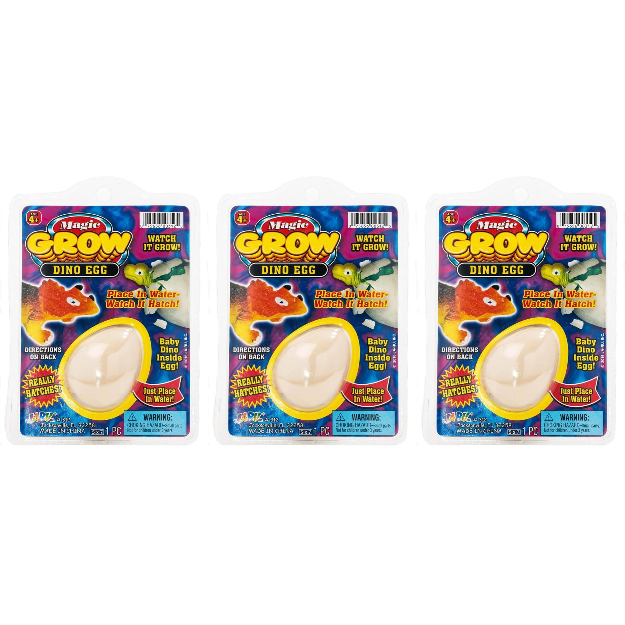 Huevos De Dinosaurio Ja-ru Magic Grow, Paquete De 3 Unidades, Sorpresa Para Incubar