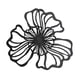 thumbnail image 1 of Decoración De Pared De Flores De Metal, Decoración Floral Para Colgar En La Pared, Para Hotel, Baño, Cocina, Negro, Grande, 1 of 5