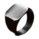 thumbnail image 1 of Anillo de Hombre Cuadrado Plateado Envegecido Moda 2020, 1 of 3