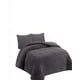 thumbnail image 2 of Cubrecama De Relieve 2 Plazas Color Gris Oscuro, 2 of 4