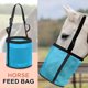 thumbnail image 5 of Bolsa de Alimentación para Caballos Uxcell, Bolsas de Heno Tipo Bozal con Correa Ajustable, Malla de Nylon, Fondo Impermeable, 5 of 7
