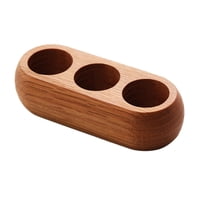 Magideal - Soporte De Exhibición De Aceite Esencial Con 3 Ranuras, Organizador De Cosméticos, Bandeja De Escritorio De Madera Duradera, Estante De Almacenamiento