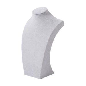 Ioensy - Soporte De Exhibición De Collares, Maniquí De Joyería Para Espectáculos, Accesorios, Aparador, Ferias Comerciales, Gris, 30Cm De Altura