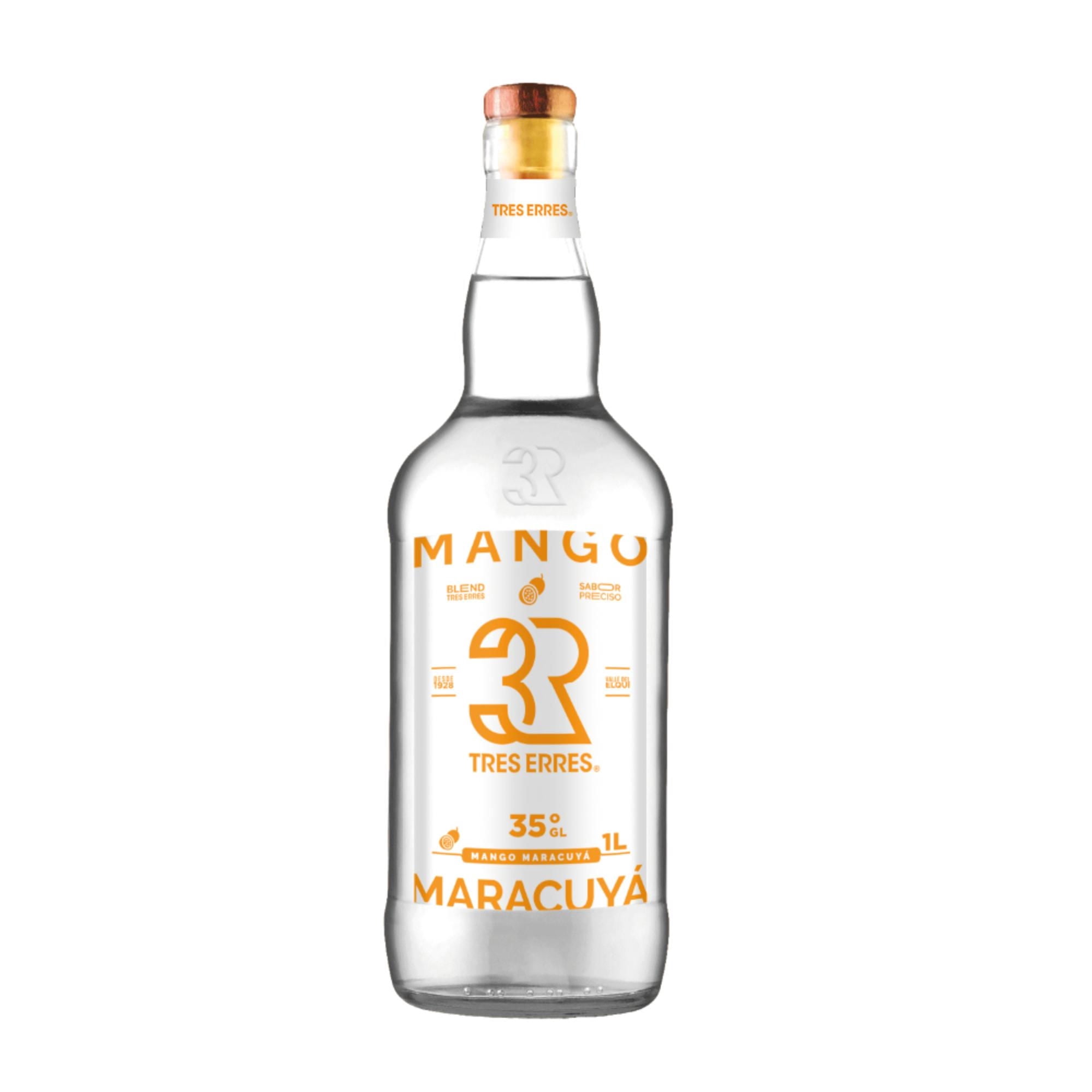 Pisco Mango Maracuyá 35° Botella 1000 ml Tres Erres