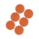 thumbnail image 2 of 6 Manteles Individuales Para Uso Diario, Vajilla Y Mesas De Comedor, Manteles Redondos De 15 Pulgadas, Color Naranja, 2 of 5