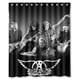 thumbnail image 1 of Cortina de ducha con estampado de la banda musical Aerosmith, juego de cortinas de baño con ganchos, tamaño 60 x 72 pulgadas, 1 of 3