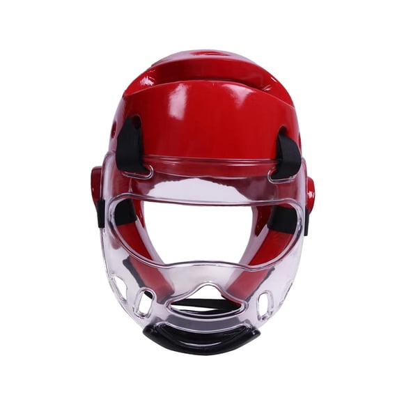 Karate Headgear Taekwondo Head Gear Para Sparring Fighting Taekwondo Training Rojo L