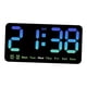 thumbnail image 3 of Reloj Digital De Escritorio Reloj De Pared Con Calendario De Fecha Moderno Para Dormitorio Sala De Festivales Azul, 3 of 5