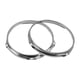 thumbnail image 1 of Juego De 2 Aros Para Bombo, Aro De Metal Con Orejetas Para Batería, Decorativo, 10 Pulgadas, 6 Agujeros, 1 of 5