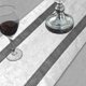 thumbnail image 2 of Caminero de Mesa Jiino 33 × 250 cm Terciopelo con Lentejuelas Blanco Crema, 2 of 6