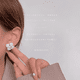 thumbnail image 2 of Aros De Flor Cerezo Plata 925 Flores Mujer Colgante Blanco, 2 of 3