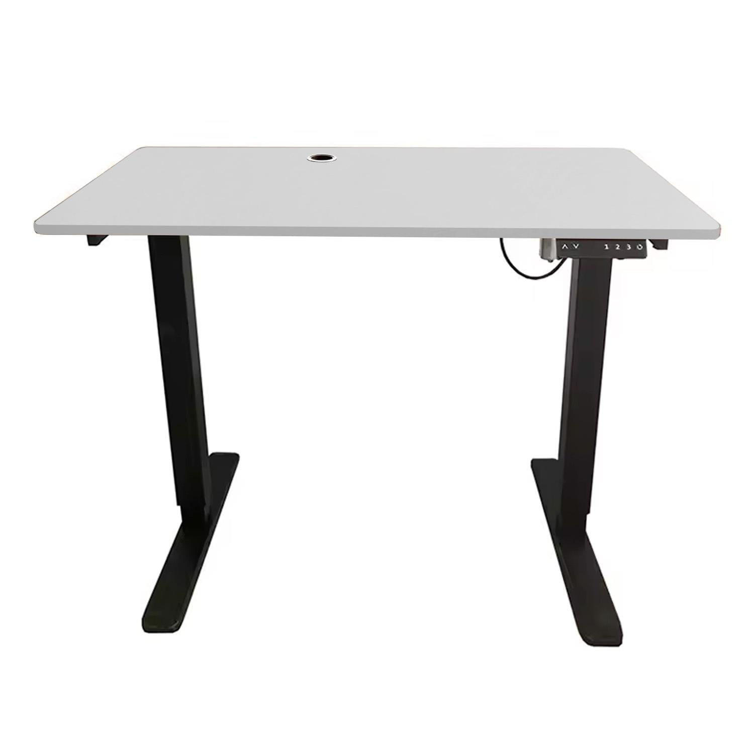 Global Latin Group - Escritorio Ajustable Automático 140x60cm Altura Regulable Blanco