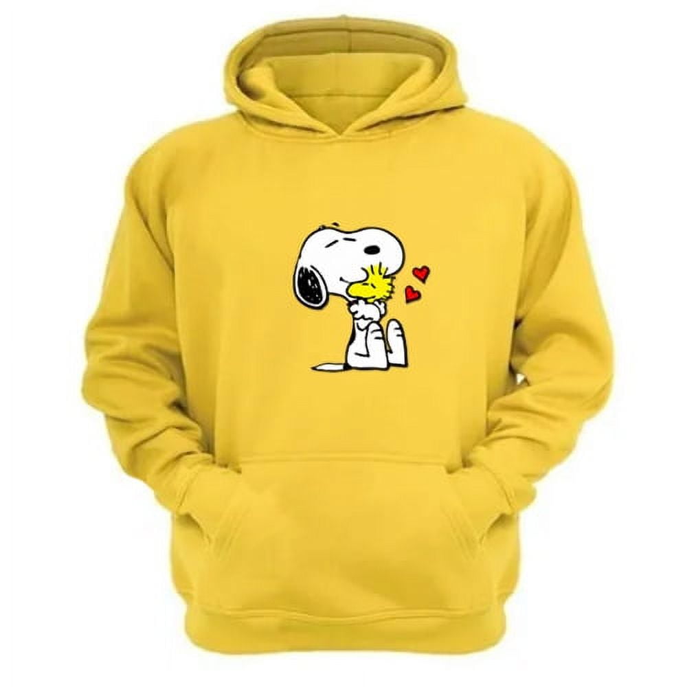 Genérico - Polerón Canguro Snoopy Amarillo Talla M Unisex