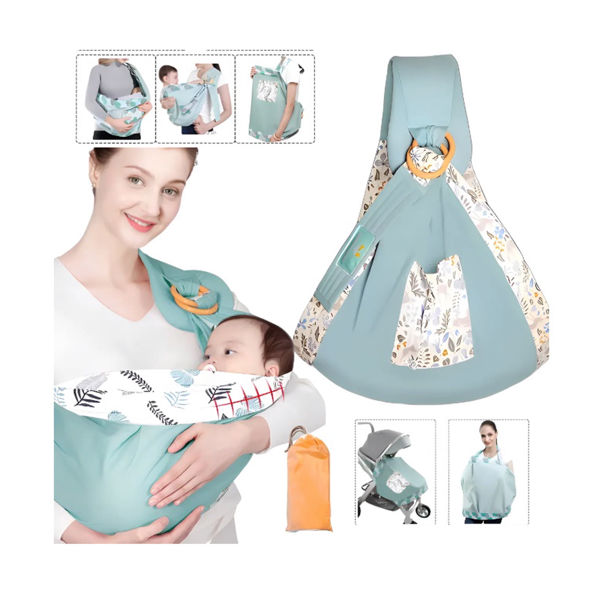 Riqui - Portabebé Canguro Ergonómico Multicolor