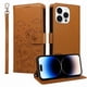 thumbnail image 5 of Funda Cartera para iPhone 14 Pro Perro Cachorro Grabado con Tarjetas Soporte Correa Marrón, 5 of 6