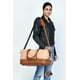 thumbnail image 3 of Bolso Sharo Classic Leather Weekender Duffle Lona Beige y Cuero Genuino, 3 of 13