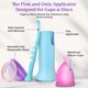 thumbnail image 4 of Kit completo de copas menstruales EcoBlossom, tallas pequeñas y grandes, 4 of 9