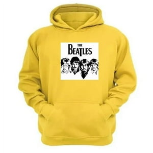 Genérico - Poleron Canguro The Beatles Amarillo Talla Xl Unisex