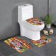 thumbnail image 1 of Aventuras de los Osos Gummi Juego de 3 alfombras de baño de coral fleece: tapete de baño + alfombra de inodoro en forma de U + funda de tapa de inodoro en forma de O, 1 of 6