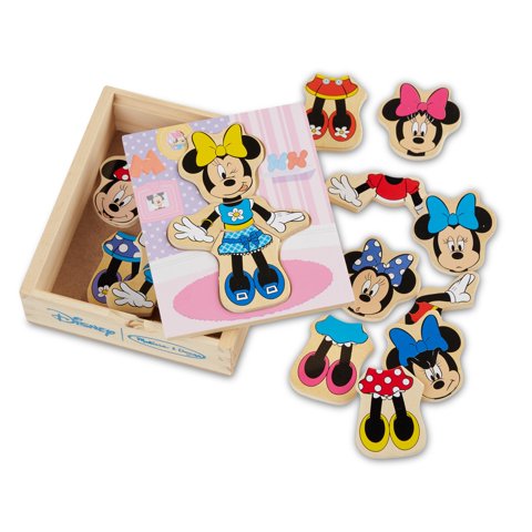 Set De Juego De Madera Melissa & Doug Disney Minnie Mouse 18 Piezas