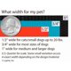 thumbnail image 4 of Collar para perro LupinePet Aqua de 2,5 cm de ancho, ajustable entre 41 y 71 cm, 4 of 4