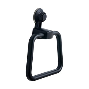 Bothyi - Soporte Para Toallas, Toallero, Ventosa, Anillos Para Toallas, Para Cocina, Lavadero, Negro
