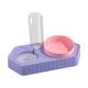 thumbnail image 2 of Cuencos De Puntos Con Dispensador De Agua Juego De Tazones De Comida Húmeda Y Seca Comedero Para Mascotas Bebedero Doble Violeta, 2 of 5