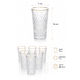 thumbnail image 3 of Pack 6 Vasos Premium Altos De Cristal Con Borde Dorado 335ml, 3 of 5