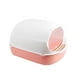 thumbnail image 5 of Caja De Arena Para Gatos Completamente Cerrada Para Animales Pequeños Conejo Orinal Desmontable Inodoro Base Rosa, 5 of 5
