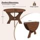 thumbnail image 3 of 43 in Folding Dining Table for Small Spaces, MDF Table with Walnut Veneer, Space Saving Foldable Kitchen Table for Indoor and Outdoor Use, 3 of 3
