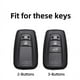 thumbnail image 2 of 1pc Auto Leather TPU Car Key Cover Case For Toyota Prius Camry Corolla C-HR RAV4 Prado 2018 Keychain Accessories, 2 of 2