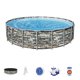 thumbnail image 1 of Piscina Power Steel Piedra 6.10m x 1.32m Pool Set, 1 of 5