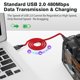 thumbnail image 3 of Cable Mini USB AGVEE de 1 m trenzado USB-A a Mini-B de 5 pines, 3 of 3