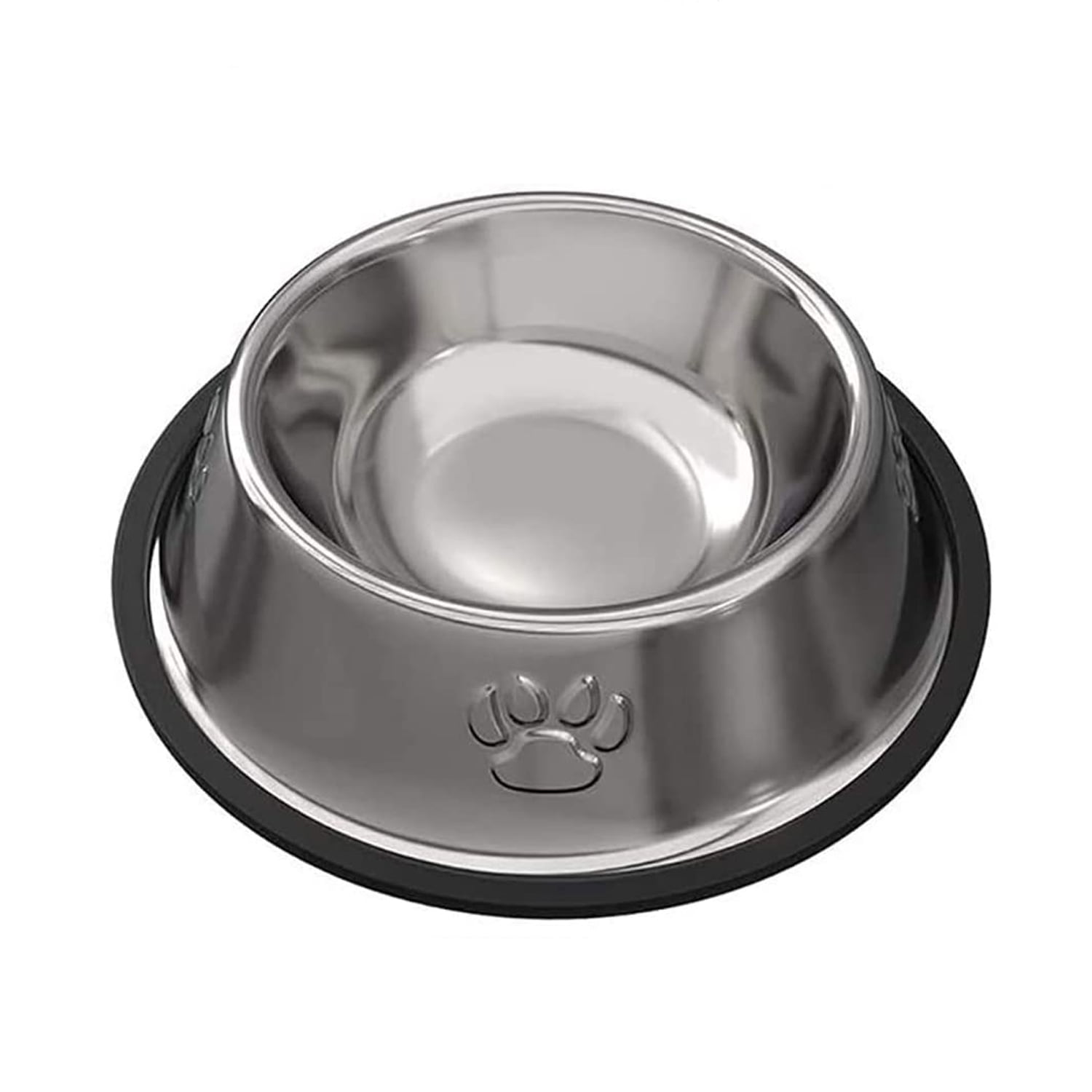 Importclick - Plato Acero Inoxidable Antideslizante Mascotas Perro - Gato 30 Cm