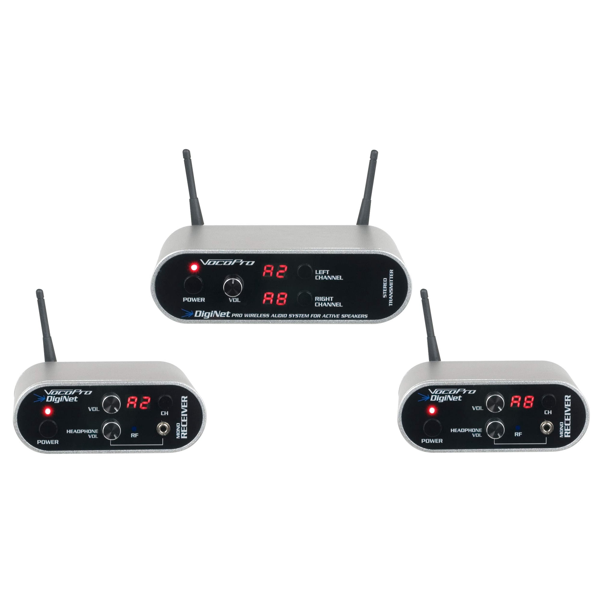 Sistema De Audio Inalámbrico Vocopro Diginet Para Altavoces Activos