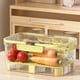 thumbnail image 3 of Contenedor de almacenamiento de frutas, contenedor de almuerzo, contenedor de frutas portátil con asa, contenedor hermético para guardar refrigerios y mantener la frescura., 3 of 7