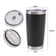 thumbnail image 2 of Termo para coche de 600 ml con tapa, termo de acero inoxidable, termo de doble capa, 2 of 5