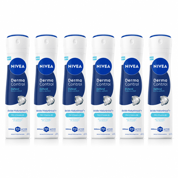 Pack Nivea Derma Control Defend Mujer Spray X6 150ml